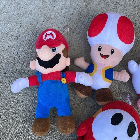 Super Mario Lot of Plush Plushies Window Hangers Suction Luigi Toad Bigger Boo - Picture 5 of 8
